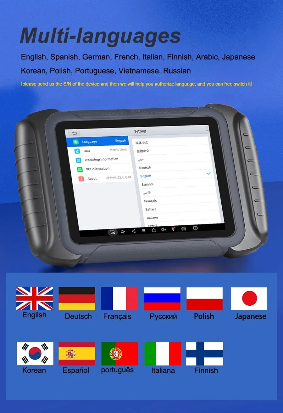 Xtool D8 Automotive Scan Tool Bi-Directional Control OBD2 Car Diagnostic Scanner+ECU Coding 38+ Services+Key Programming
