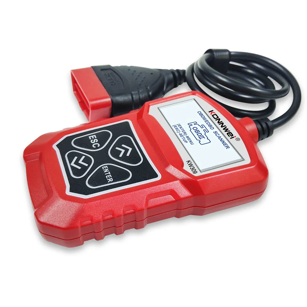 Konnwei Kw309 OBD2 Scanner - Automotive Diagnostic Tool, Red
