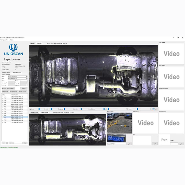 Hot Sale UVSS High Performance Under Vehicle Area Scanner System UVSS Security Equipment