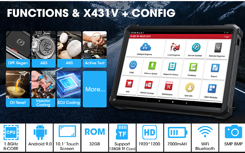 2025 LAUNCH X431 V+ HD Heavy Duty Module usage