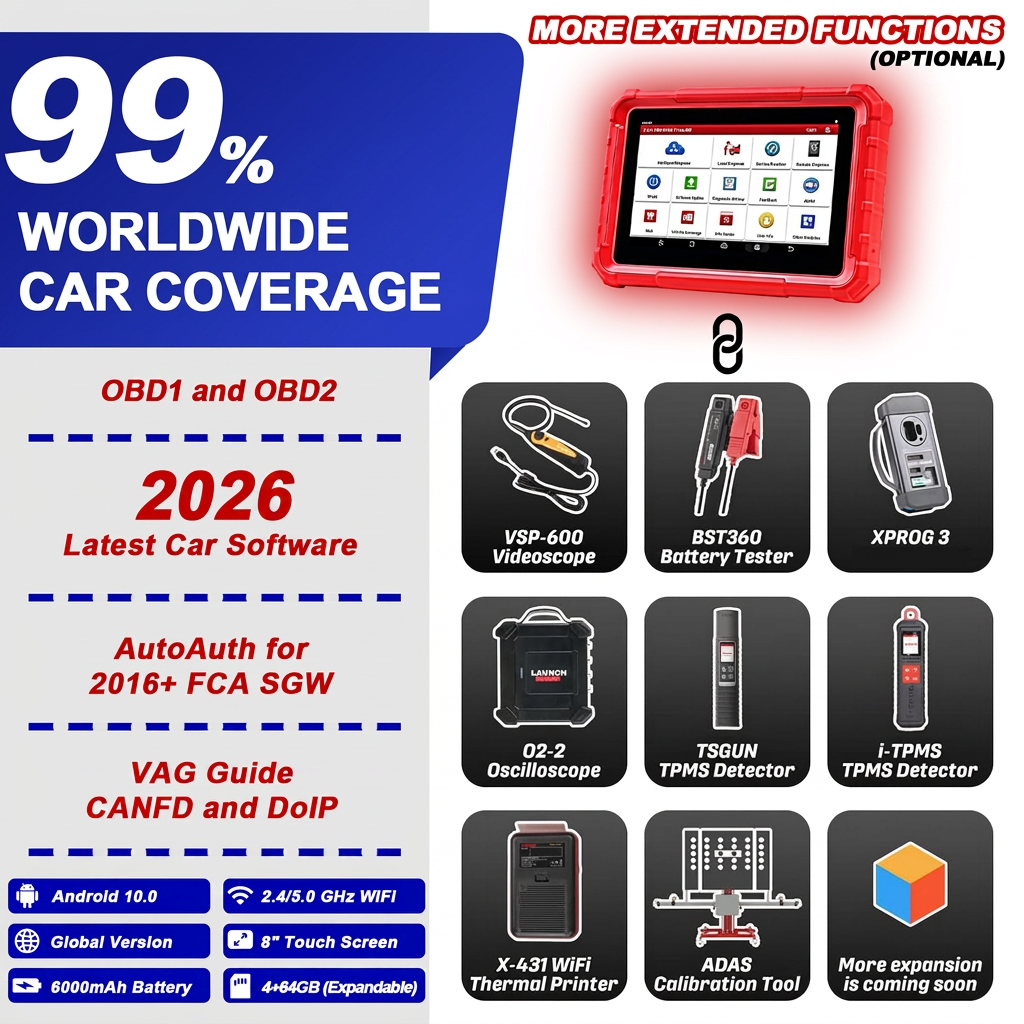 LAUNCH X431 PRO STAR Automotive Diagnostic Tablet OBD2 Scanner with Full System Active Test