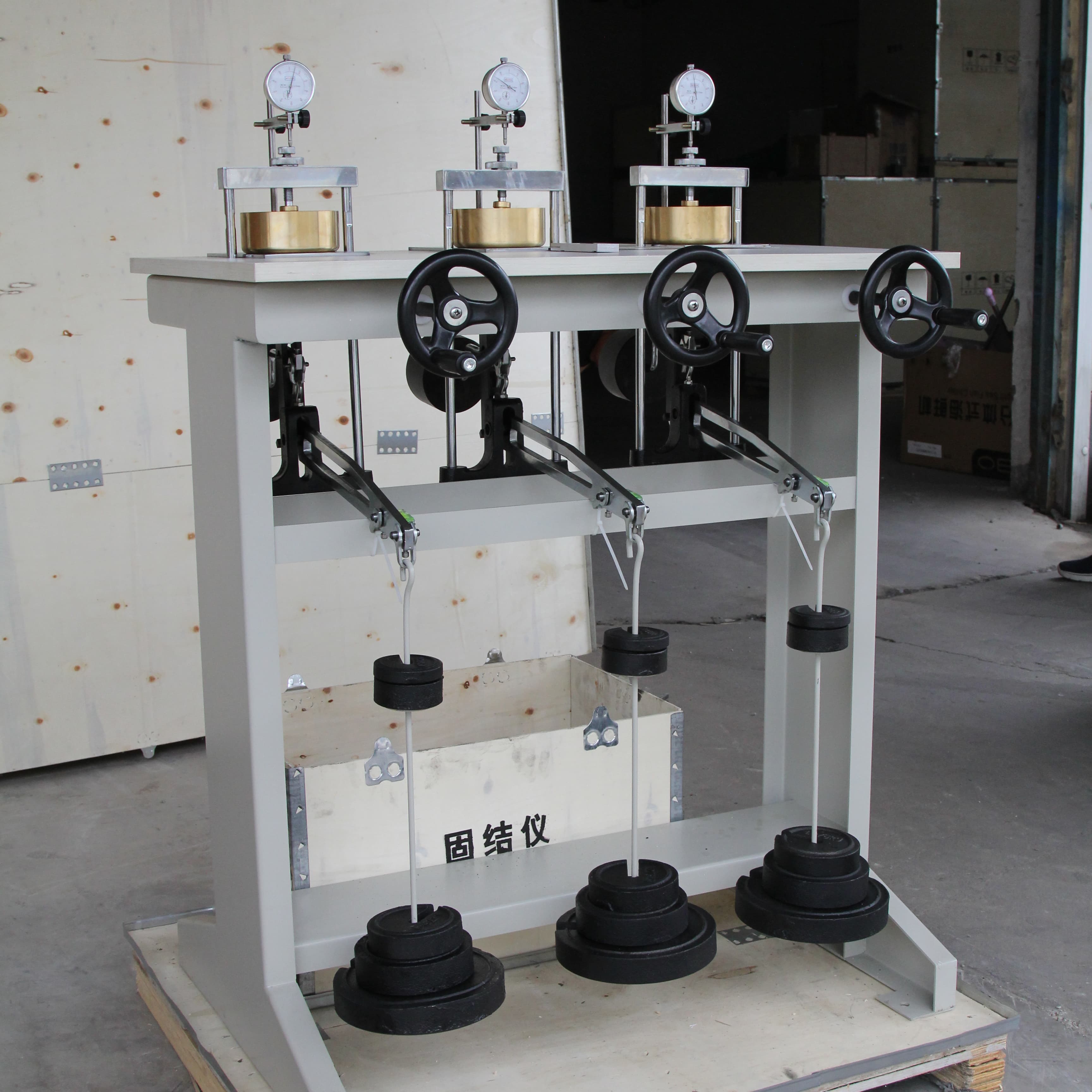 Manufacturer's Direct Delivery Low/Mid Pressure Triplex Oedometer Consolidation Testing Equipment