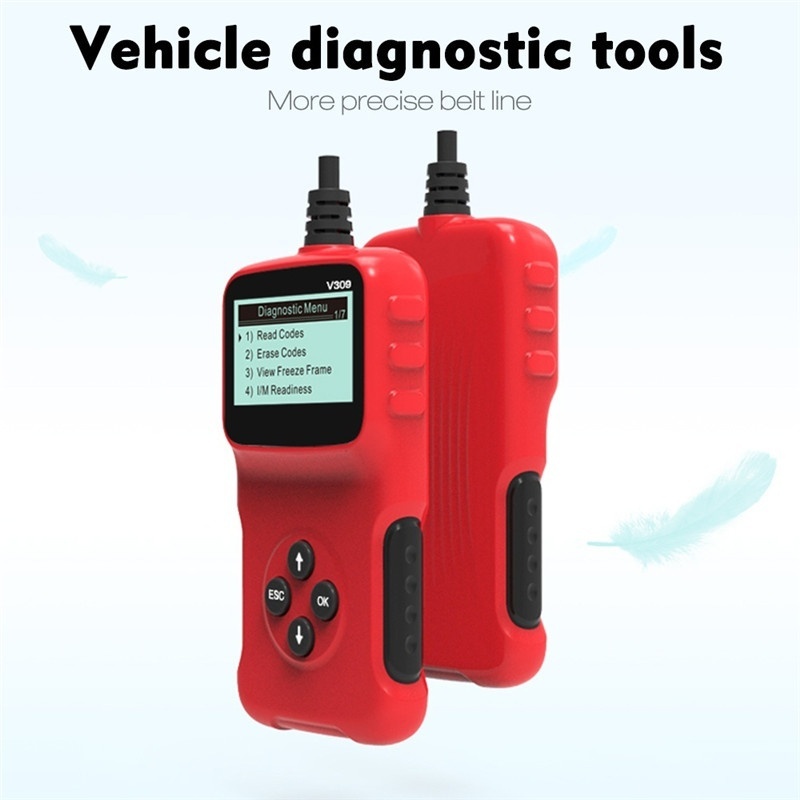 V309 OBD2 Code Reader Car Engine Analyzer Tool 12V ELM327 Fault Detector and Diagnostic Tools
