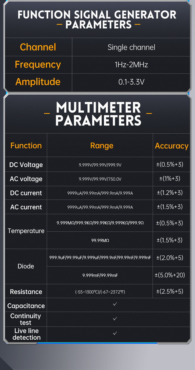 Portable Dual Channel Three-in-One Handheld Digital Oscilloscope for Auto Repair Small and Easy to Use