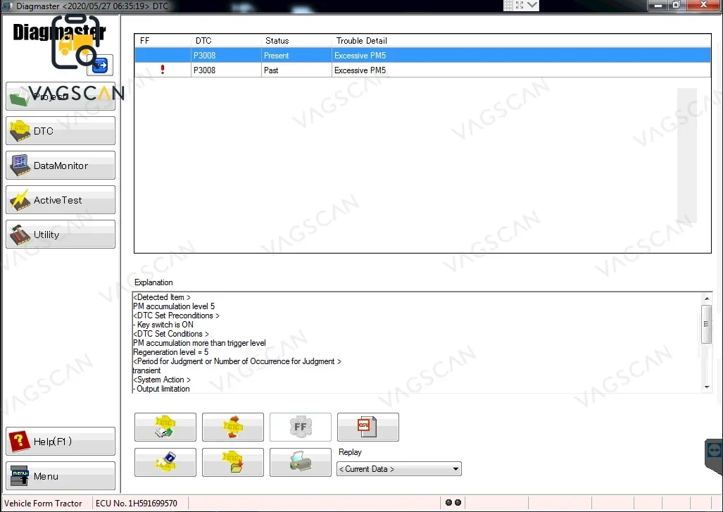 Diagmaster Operation Panel