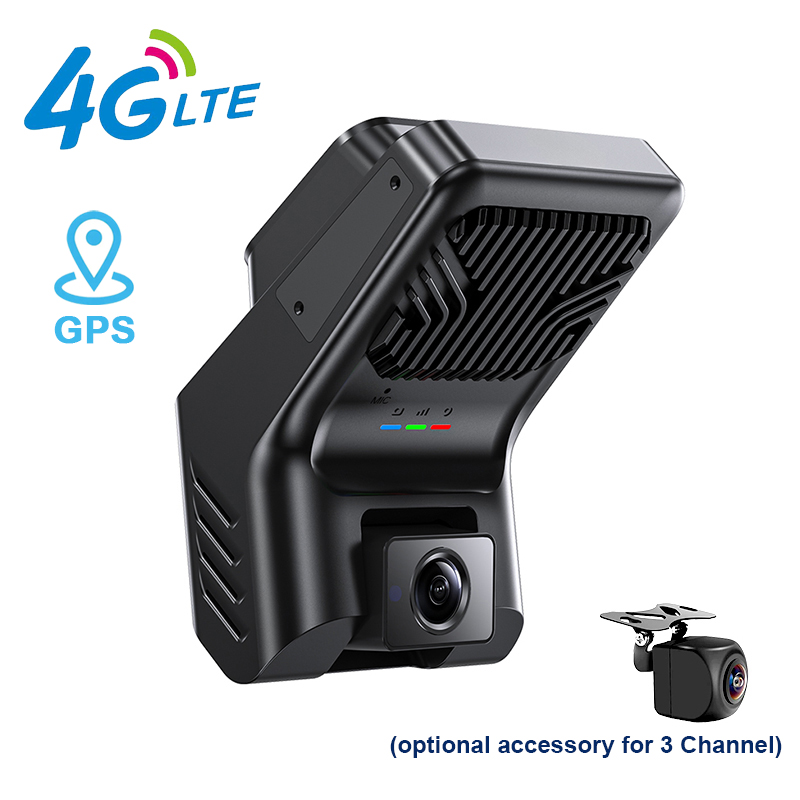 Commercial 4G LTE Remote Monitoring Fleet Dashcam ADAS DMS GPS &amp; Beidou 3 Cameras With Parking Monitor Car Black Box A800
