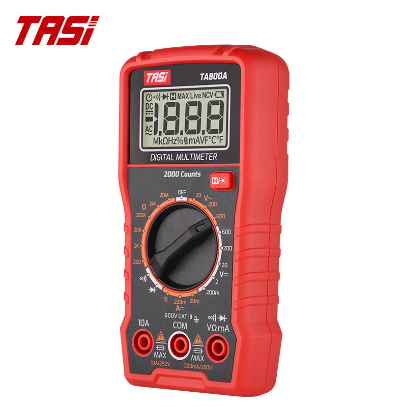 TASI TA800A/TA806A Digital Multimeters User-Friendly Manual Range Tester With High Precision For Voltage Measure Tool