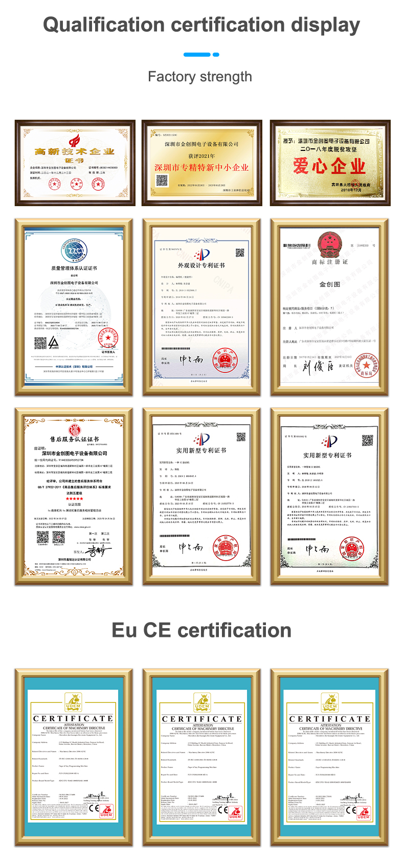 Certifications Image