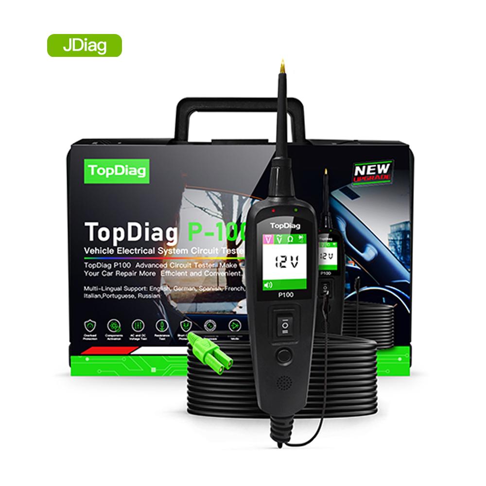 JDiag Official Store Wholesale PowerScan TopDiag P100 Electrical System Diagnostic Tool OBD2 Scanner Automotive Circuit Tester