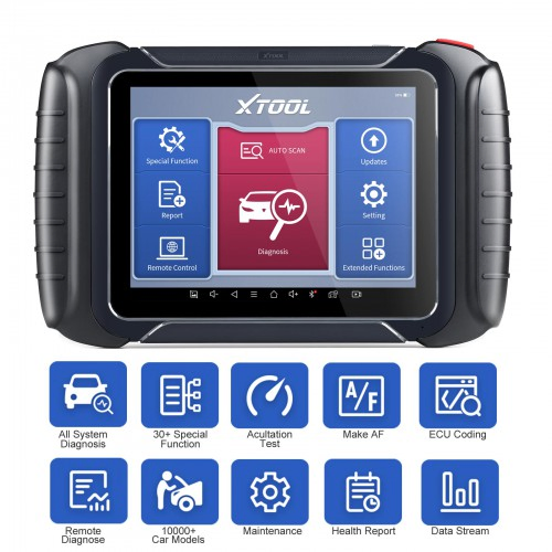 Xtool D8 Automotive Scan Tool Bi-Directional Control OBD2 Car Diagnostic Scanner+ECU Coding 38+ Services+Key Programming