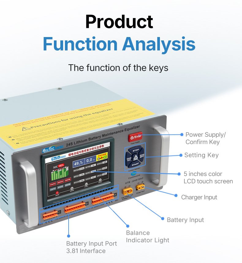 Battery Repair Equipment 2-24S 10A 15A Lithium Battery Balancing Machine Car Battery Cells Repair Machine 10A 15A