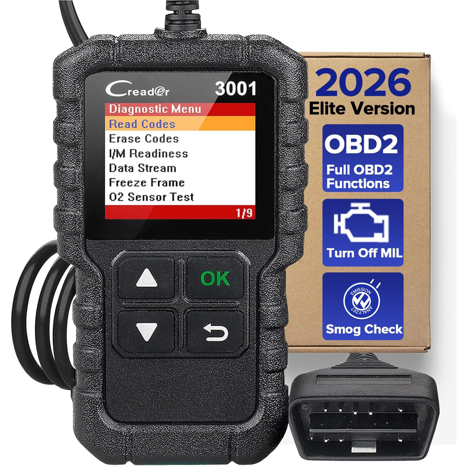 2026 LAUNCH CR3001 OBD2 Scanner Engine Fault Code Reader Mode 6 CAN Diagnostic Scan Tool for All OBDII Protocol Cars Since 1996