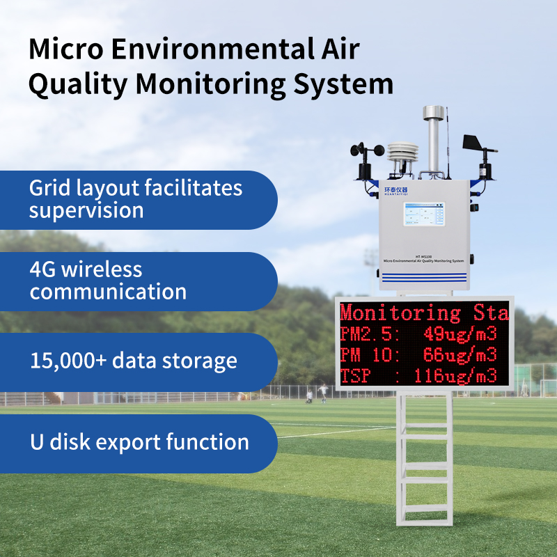 HT-MS100 Micro Ambient Environment Air Quality Monitoring Testing Instrument/Testing Equipment/no2 So2 O3 Co
