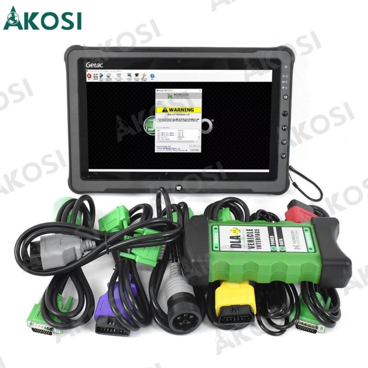 New Diesel Heavy Duty Truck Scanner Fleet Diagnostic Tool Dla+2.0 Adapter Commercial Fleet Engine+Getac F110 Tablet