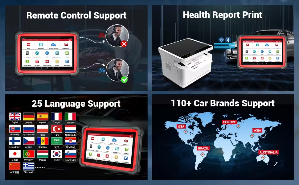 2025 LAUNCH X431 IMMO ELITE Car Diagnostic Scanner Smart KEY Programming Tool with 2 Years Update