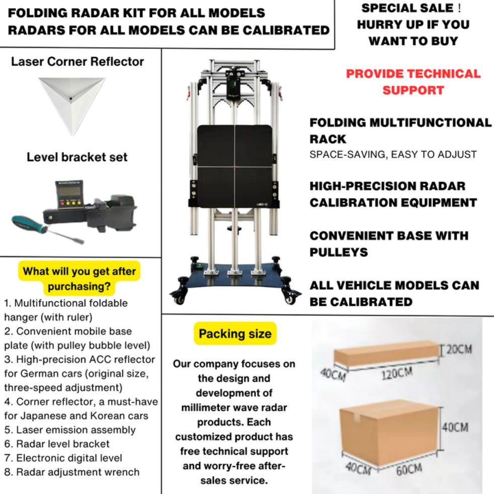 ACC Calibration Board NIO Calibration radar Fault ADAS Calibration Tool