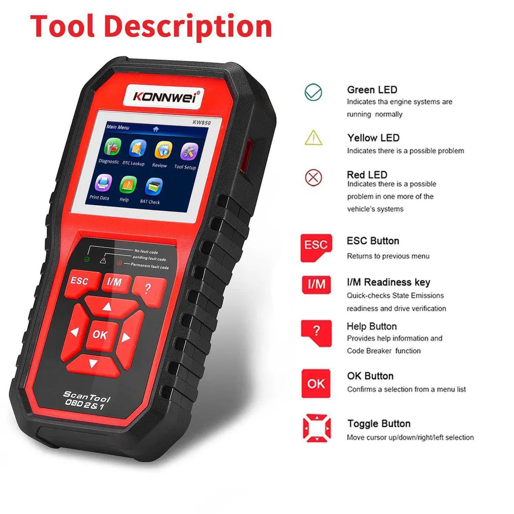 Konnwei Kw850 OBD2 Scanner