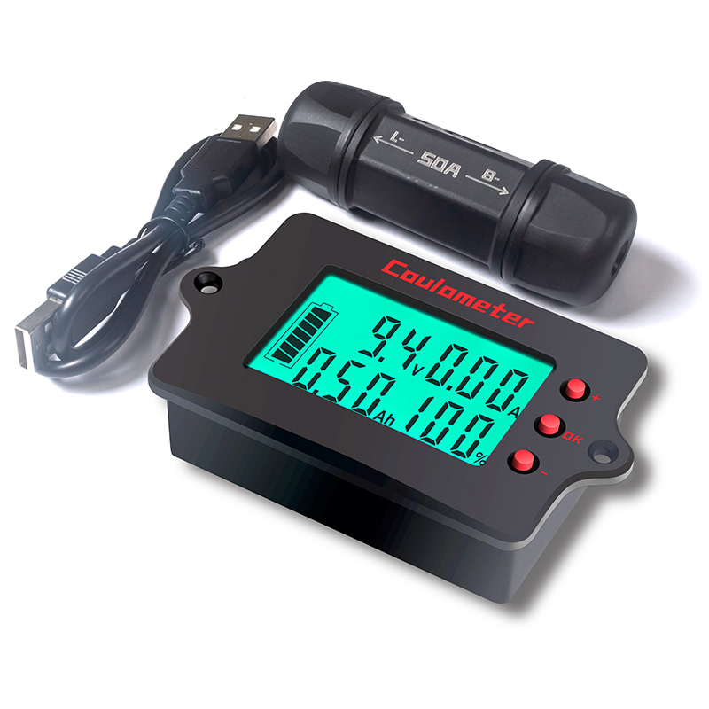 PZEM-037 Battery Cell Health Analyzer 50A-500A Coulomb Meter SOC 8-120V 24V Battery Monitor LiFePO4/Li-ion Battery Pack