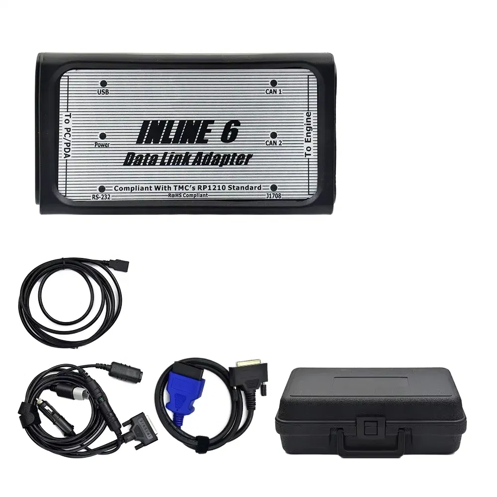 Mrgaguge Truck Diagnostic Scanner for Inline 6 Data Link Adapter Kit Heavy-Duty Diagnostic OBD2 Scanner for Cummins