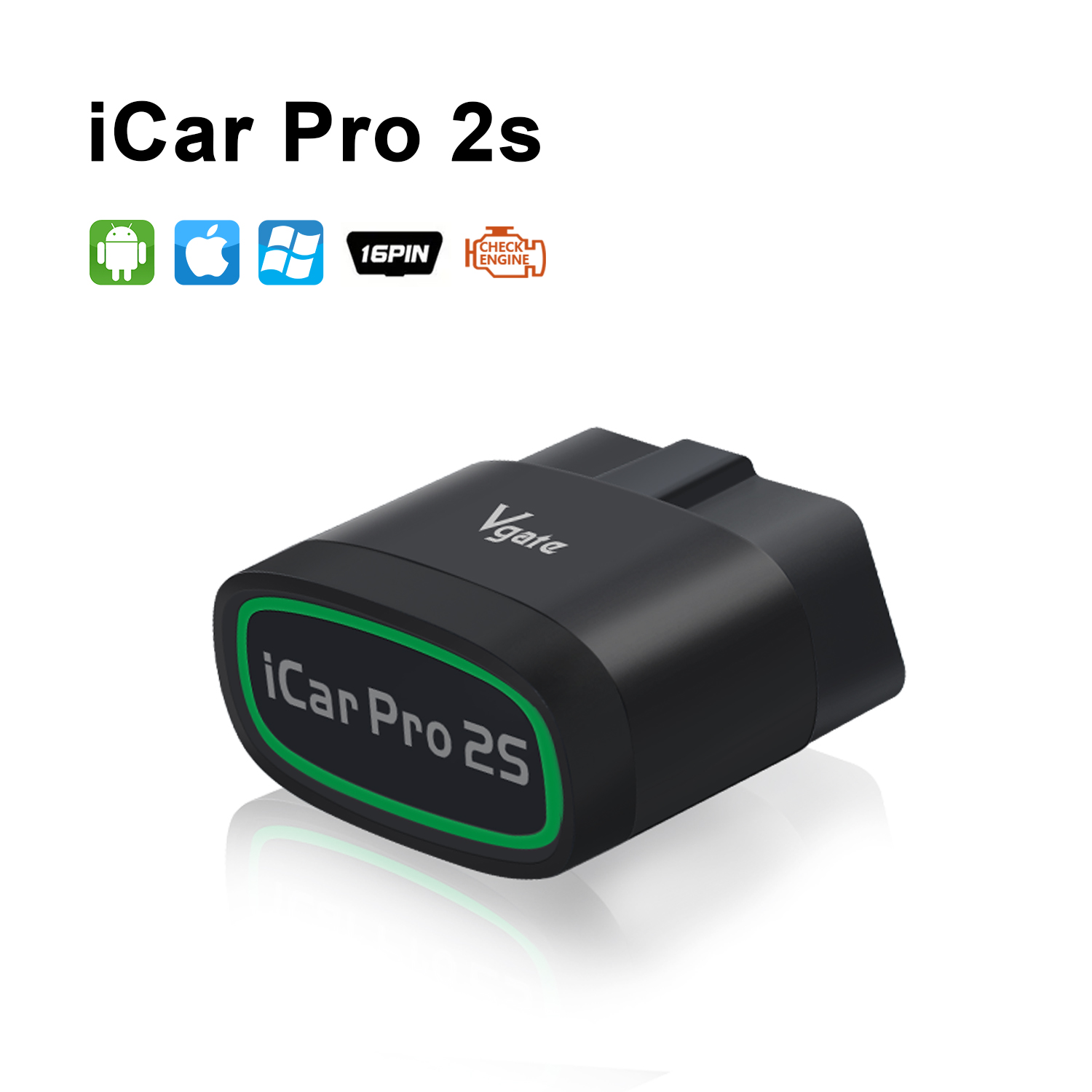 Factory Price Vgate ICar Pro 2S ELM327 BT5.2 V2.3 Car OBD Scanner Upgraded EV Auto Diagnostic Tool BimmerCode for IOS Android PC
