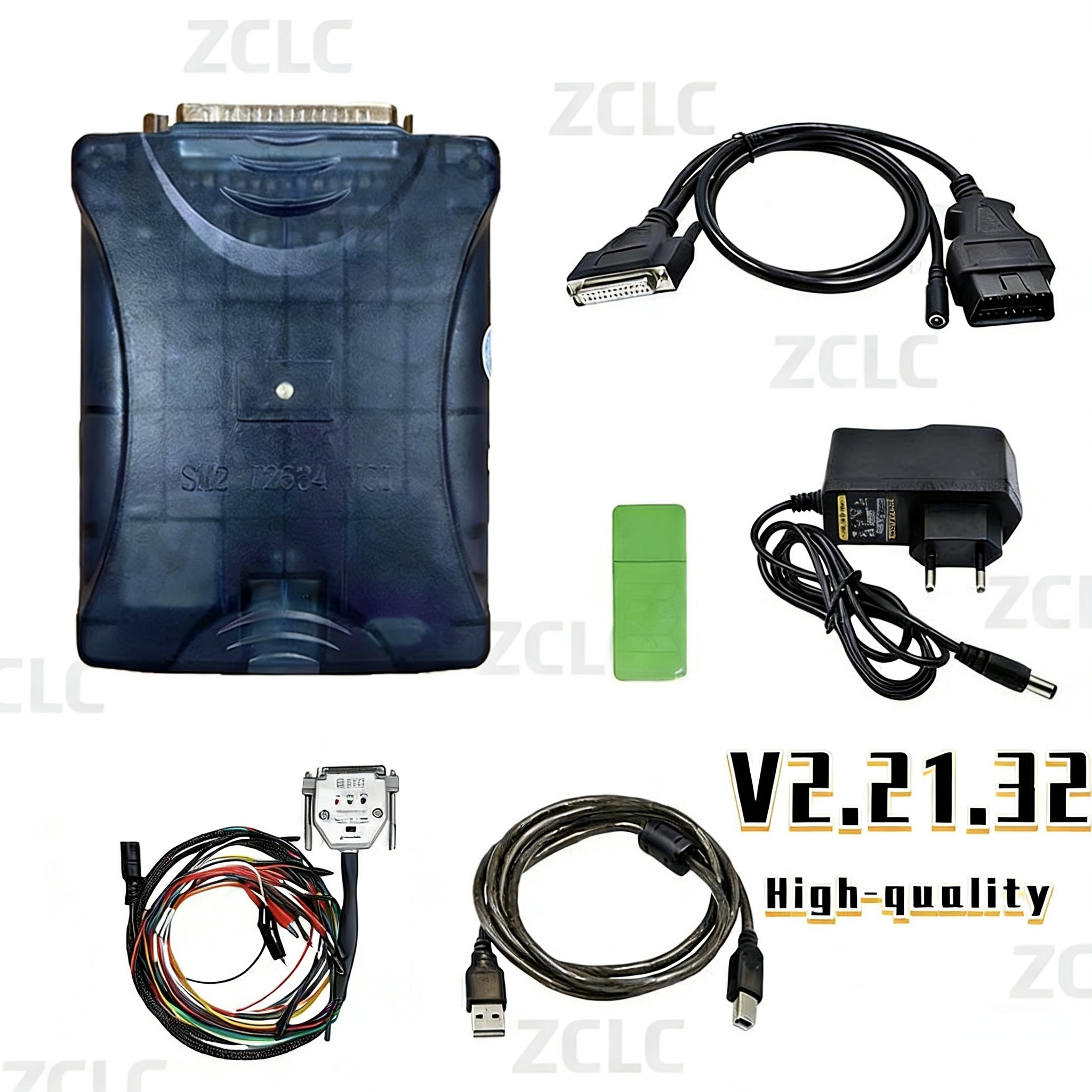 [New Model] ZCLC Bluetooth Version 2.21.32 SM2 PRO J2534 VCI PCM ECU Programmer Pcmflash Pcmtool Auto ECU Programming Tools