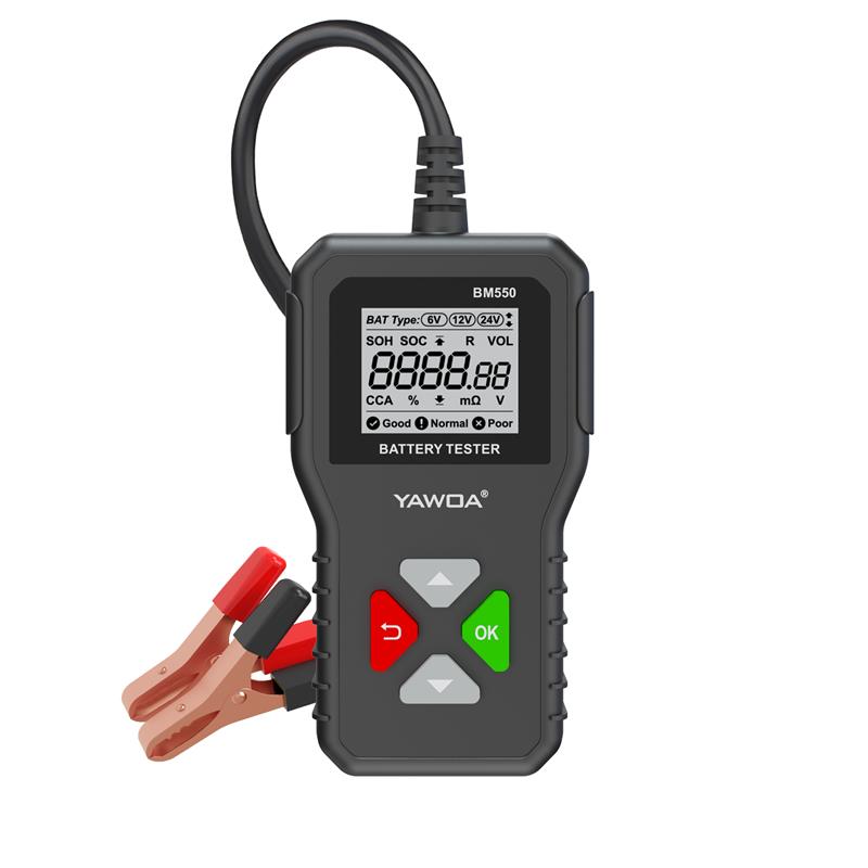 BM550 12V 100-2000A Digital Battery Tester with Car Diagnosis for Universal Fitment-Automotive Battery Analyzer