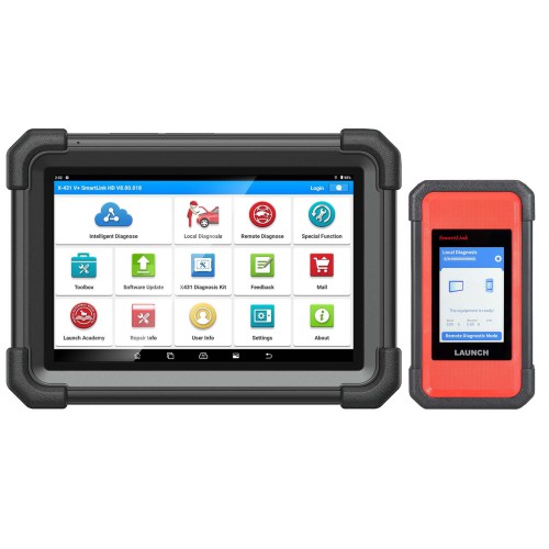 Newest Launch X431 V+ Tablet 4.0 and SmartLink HD Heavy Duty Truck Diagnostic Tool for 12V 24V Trucks