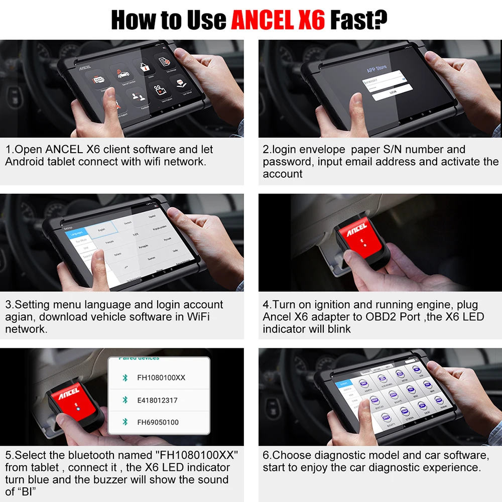 How to Use ANCEL X6