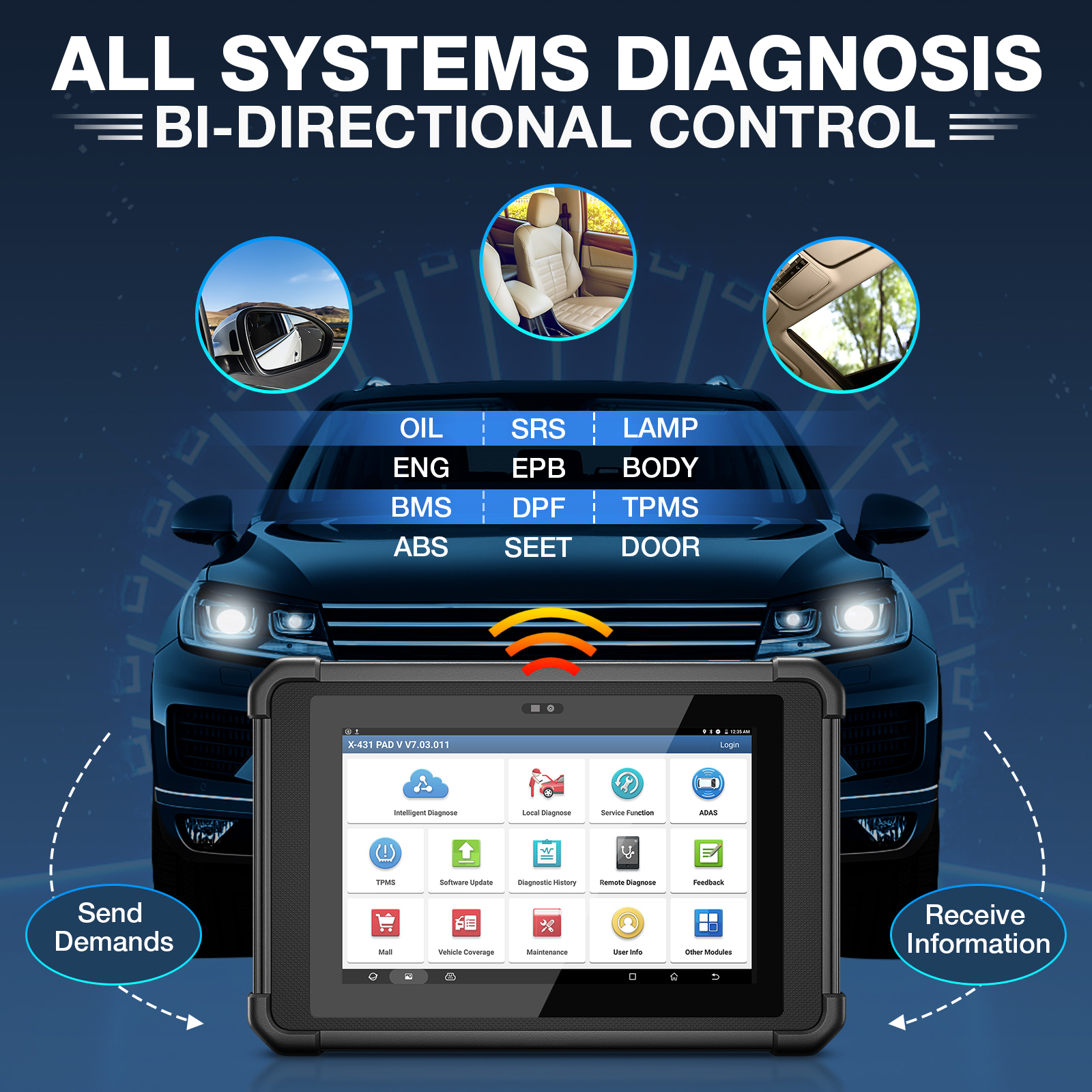EU warehouse automotive diagnostic tool LAUNCH 2026 X431 Pad5 ELITE 2 years OBD2 update ECU programming scan tool