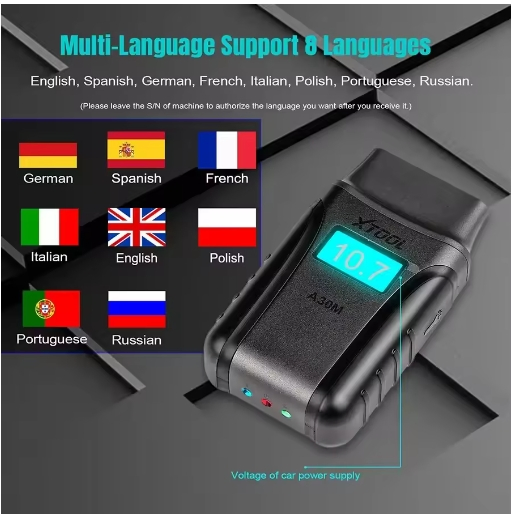Xtool A30m OBD2 Car Diagnostic Tool for Andriod/Ios Car Code Reader Full System Diagnostic Bi-Directional Control Scanner