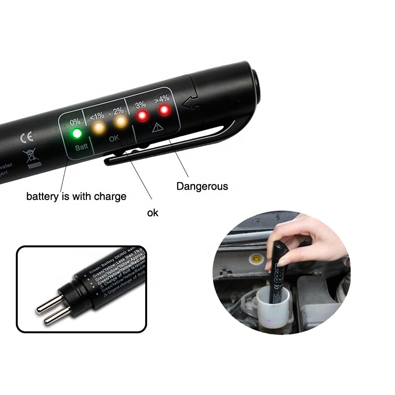 Portable Auto Brake Fluid Liquid Tester Essential Vehicle Diagnostic Tool for Car Brake Diagnostics