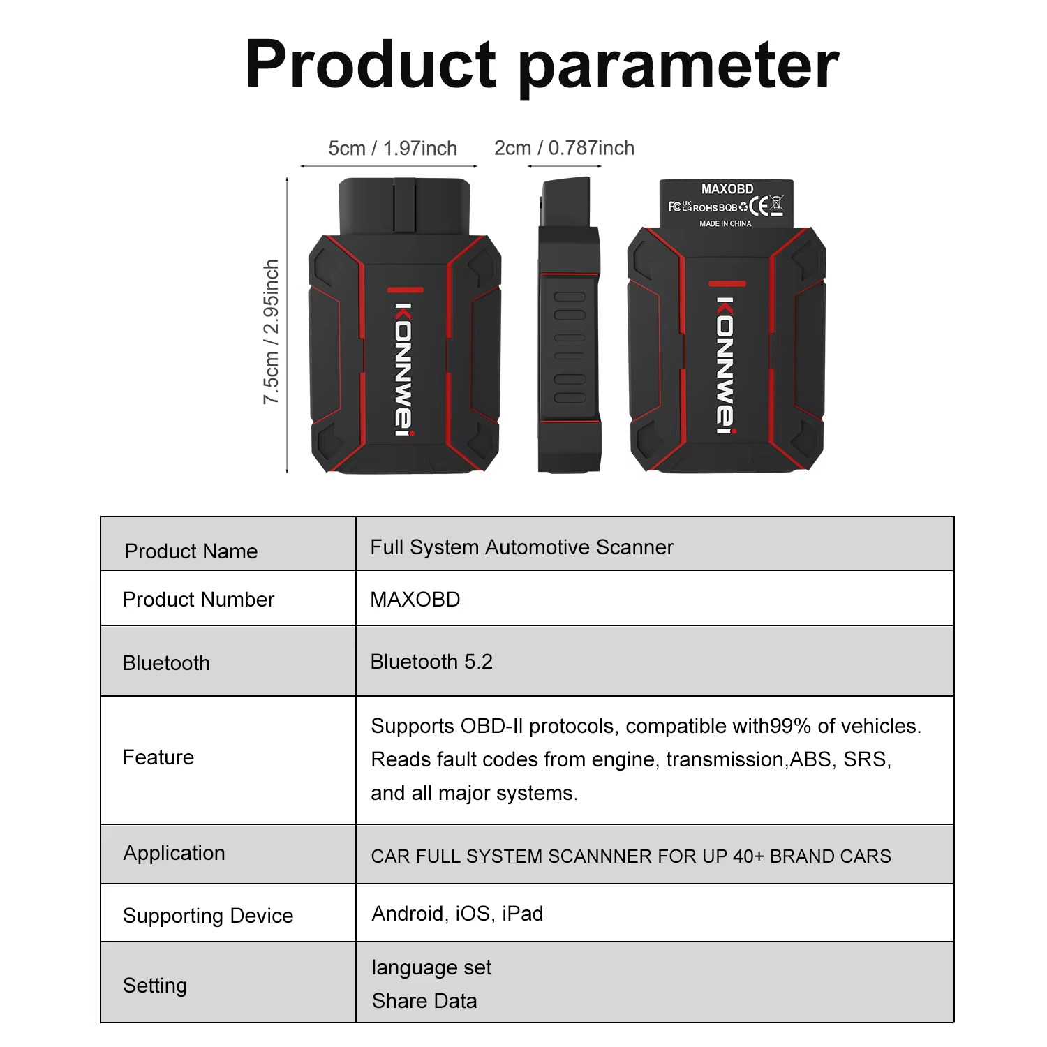 OBD2 Scanner Interface