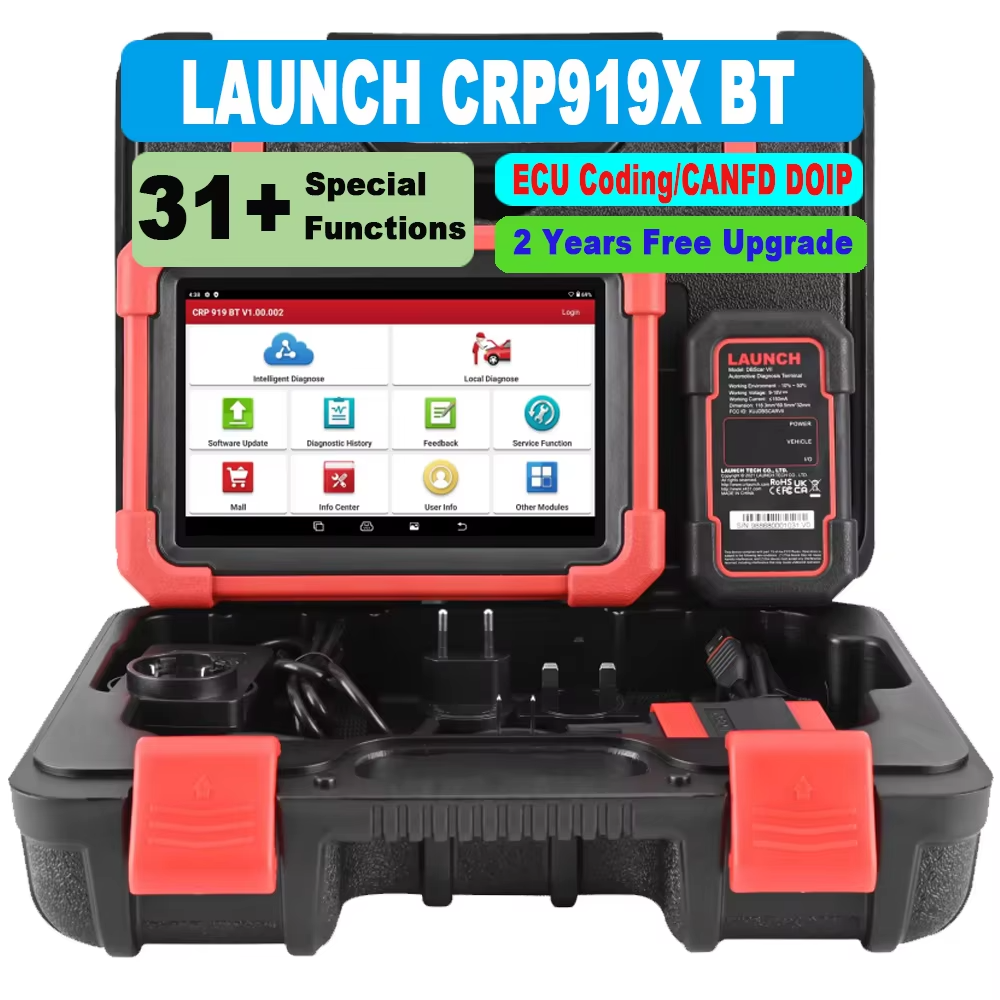 For X431 CRP919X BT Full System OBD2 Scanner 31+ Service Functions ECU Programmer Car Diagnostic Tool 13.3" Touch Screen