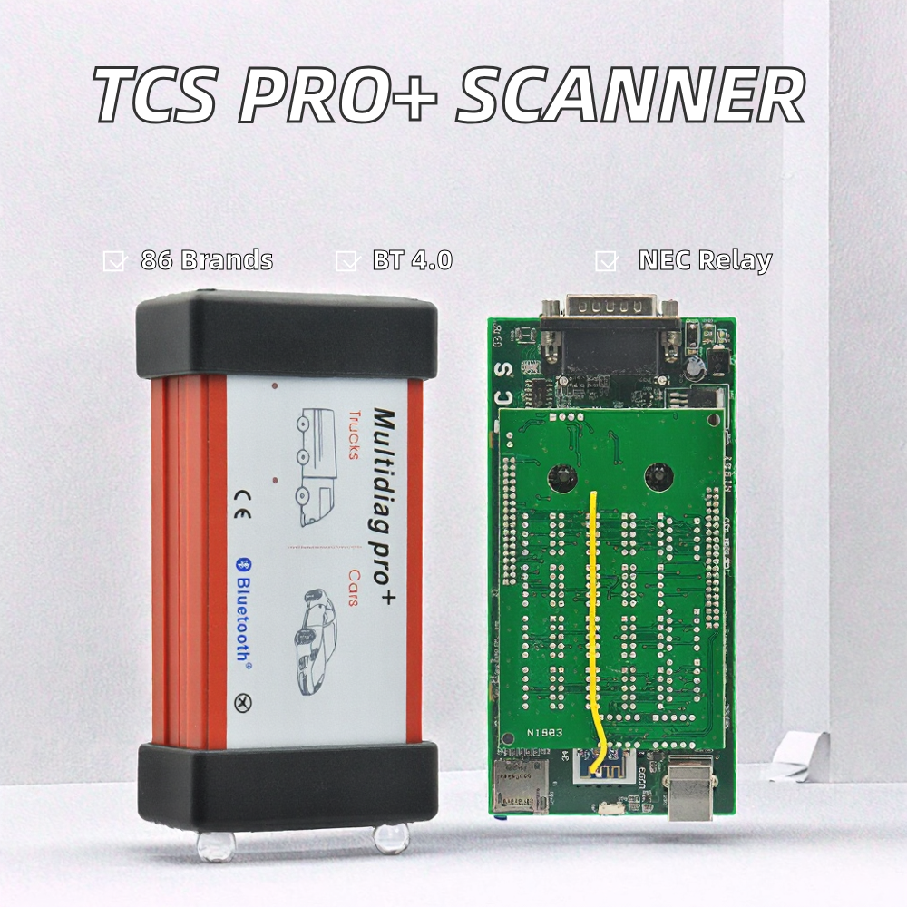 Best TCS Multidiag PRO+ Single Board PCB OBDII Scanner for Car Truck 4.0 for Bluetooth 2021.11 NEC Relay V2021.11 Engine