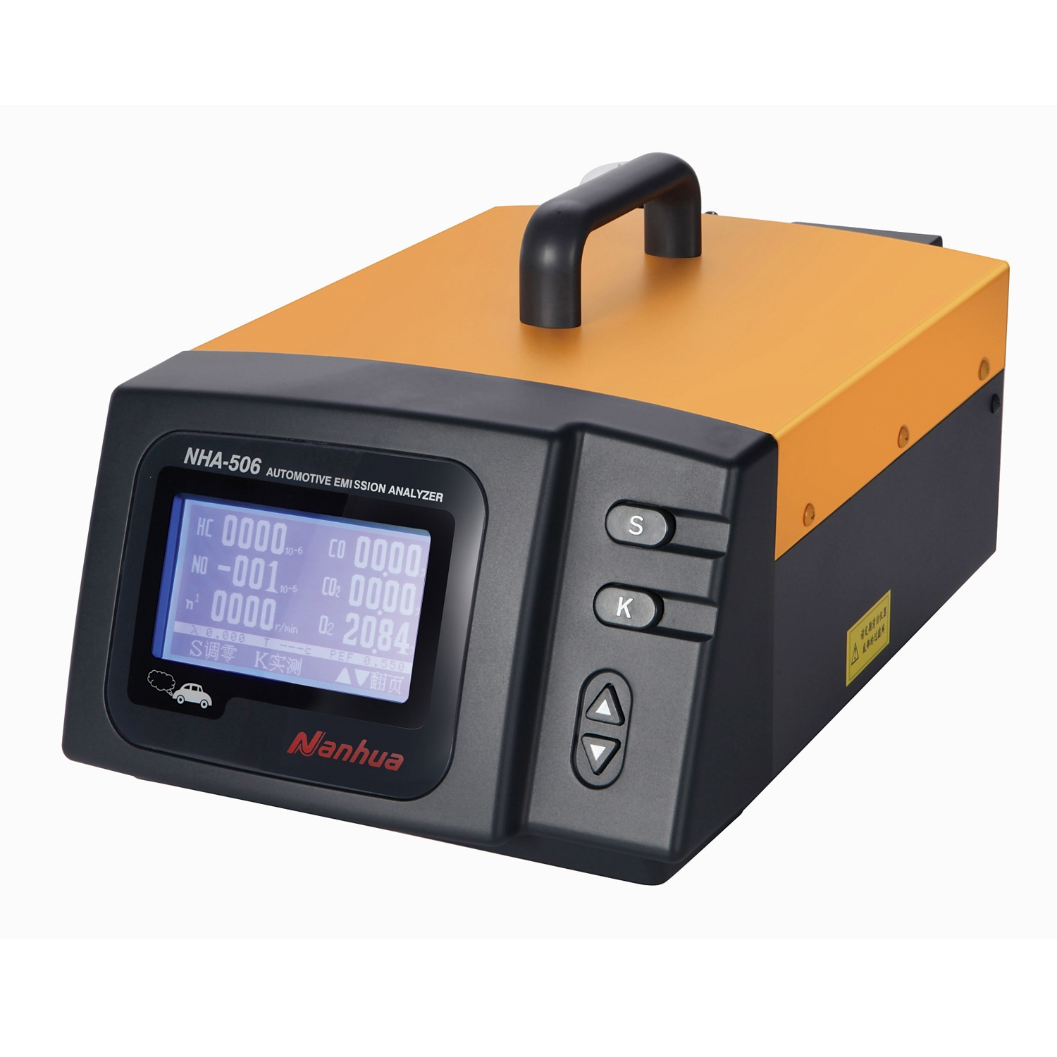 Automobile Exhaust Gas Analyzer Vehicle HC CO CO2 O2 Tester Meter Exhaust Gas Analyzer Auto Emission Gas Analyzer NHA-506