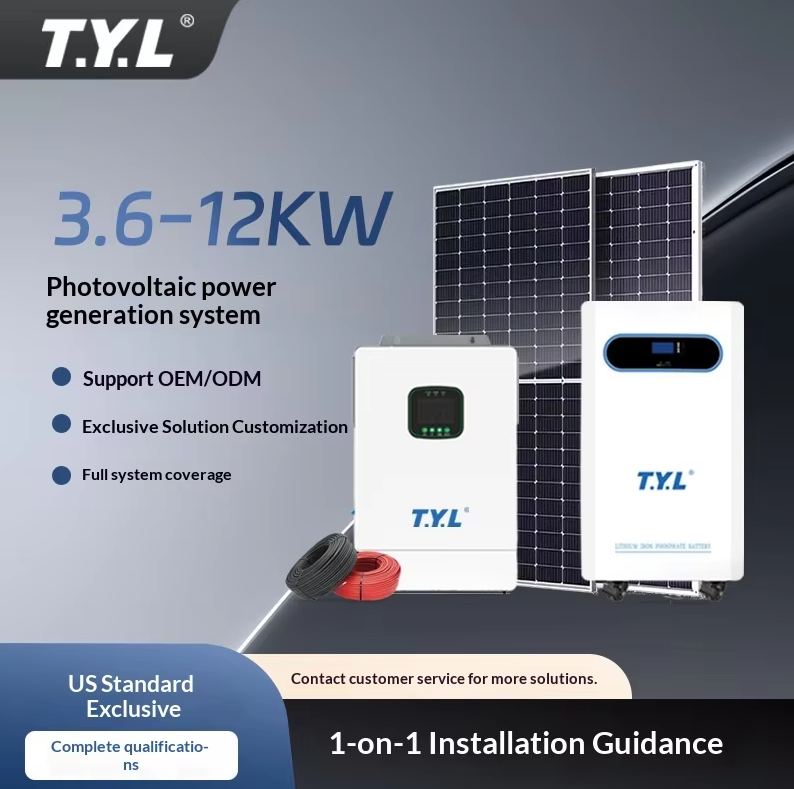TYL TYL-6KW 6KW Hybrid Solar Inverter 230V European Standard Single Phase 99% Efficiency 50/60Hz Residential Energy Storage