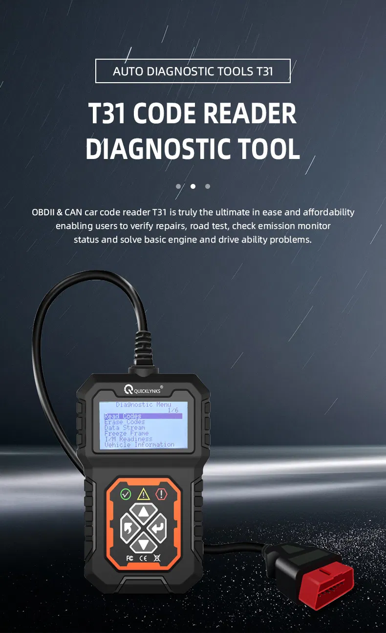 T31 OBD2 OBD Car Code Reader Diagnostic Tool