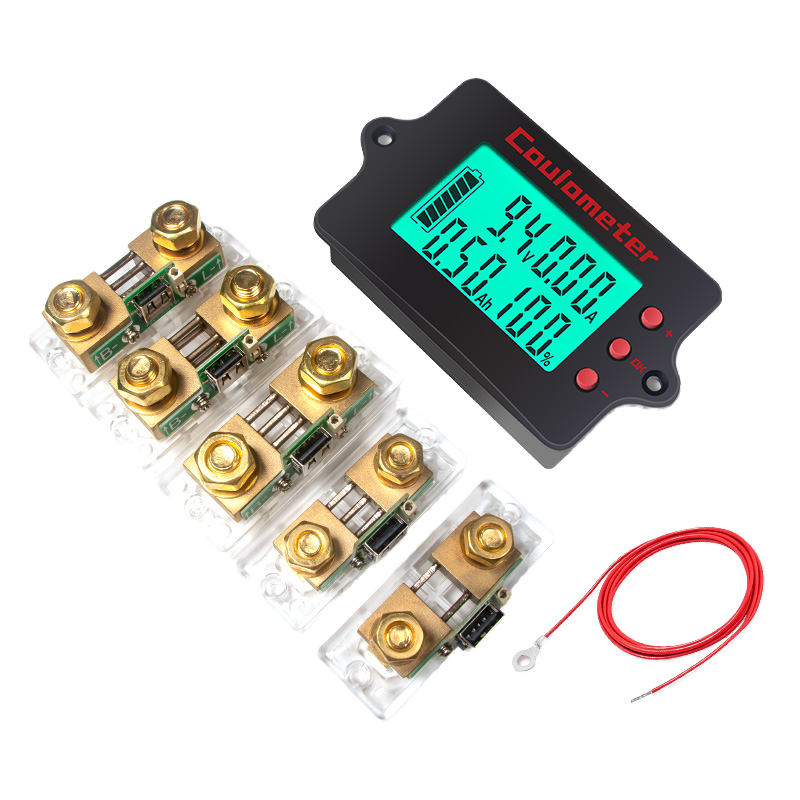 PZEM-037 Battery Cell Health Analyzer 50A-500A Coulomb Meter SOC 8-120V 24V Battery Monitor LiFePO4/Li-ion Battery Pack