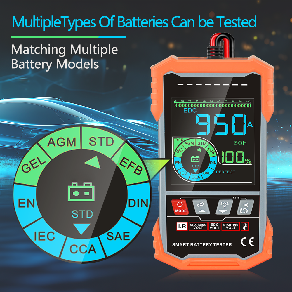 Testing Equipment Battery Tester For Personal Use Vehicle Battery Tester i-POOK PK59A/B/C/D
