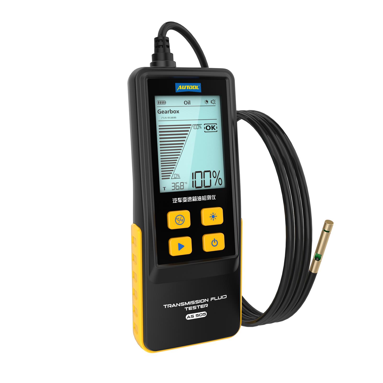 AS505 AUTOOL Automotive Transmission Fluid Measurement Tester Temperature Transmittance ATF Tester Equipment