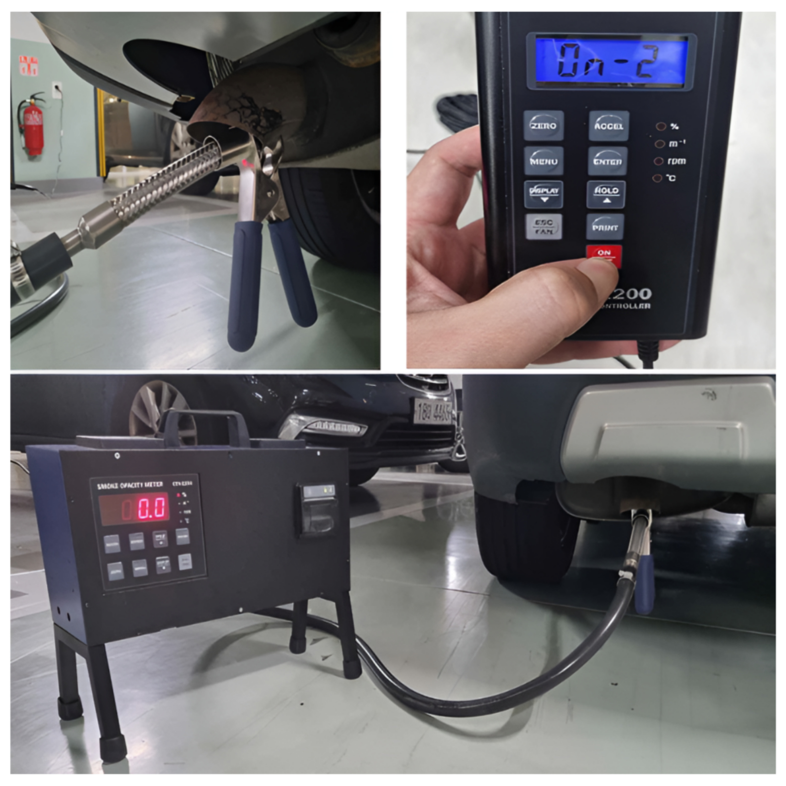 OEM/ODM CTN-2200 Electronic Digital Diesel Smoke Meter Portable Vehicle Exhaust Opacity Automotive Emission Tester USB