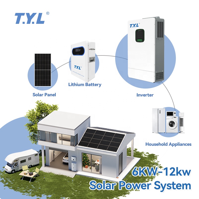 High Performance 6kw Single Phase Hybrid Solar Inverter for Home Use Hybrid Solar Power System Hybrid Solar System