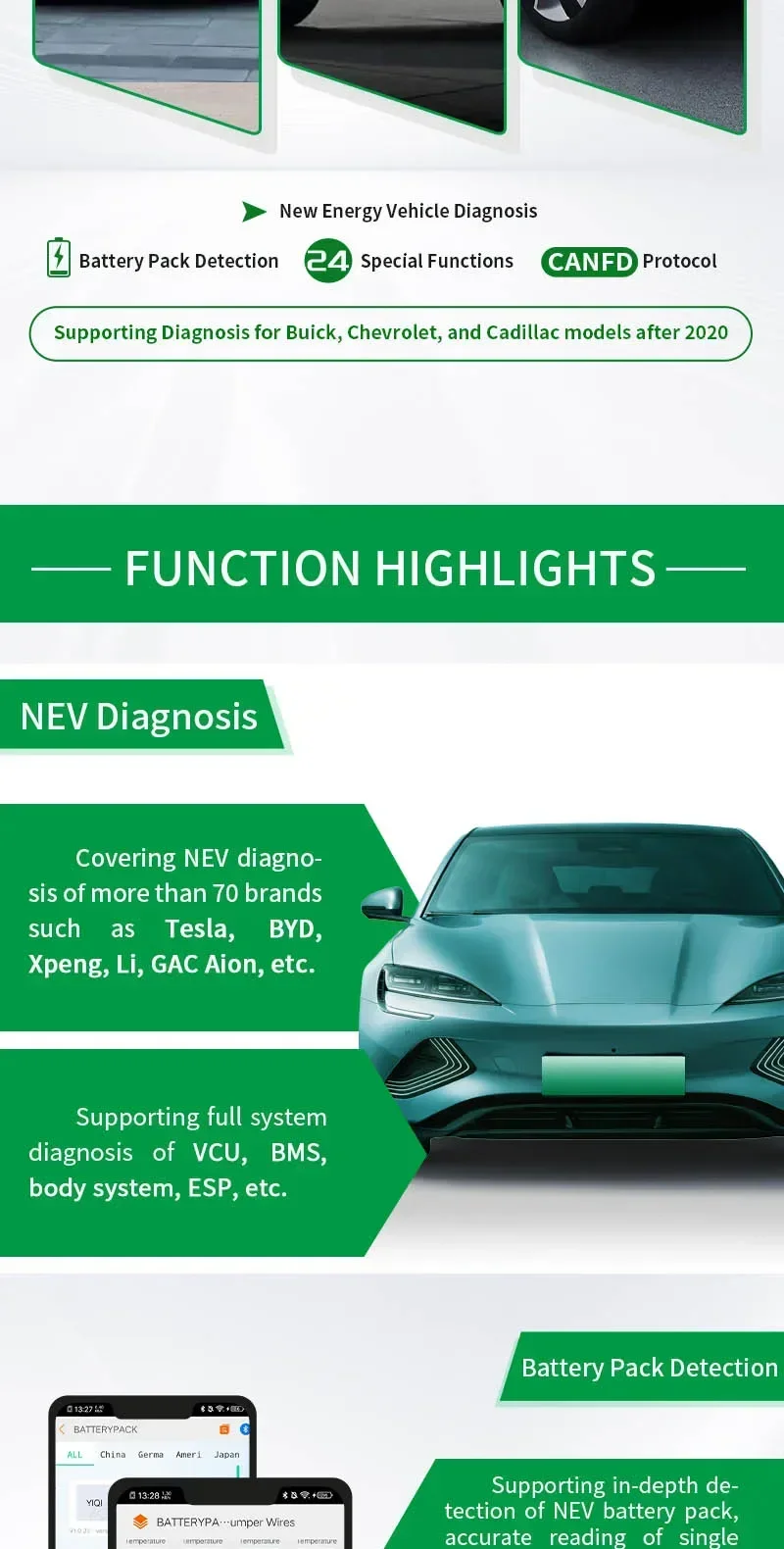 C80 EV Special Diagnostic Tool for New Car Decoder