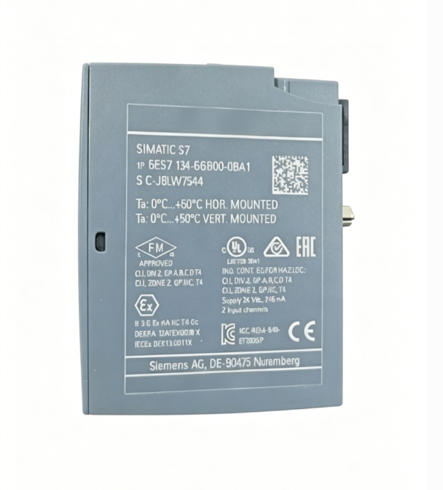 6ES7134-6GB00-0BA1 ET 200SP AI 2xU/I 2/4-Wire Analog Input Module 24V DC ATEX Zone 2 Certified Hot-swap &amp; Fault Diagnostics