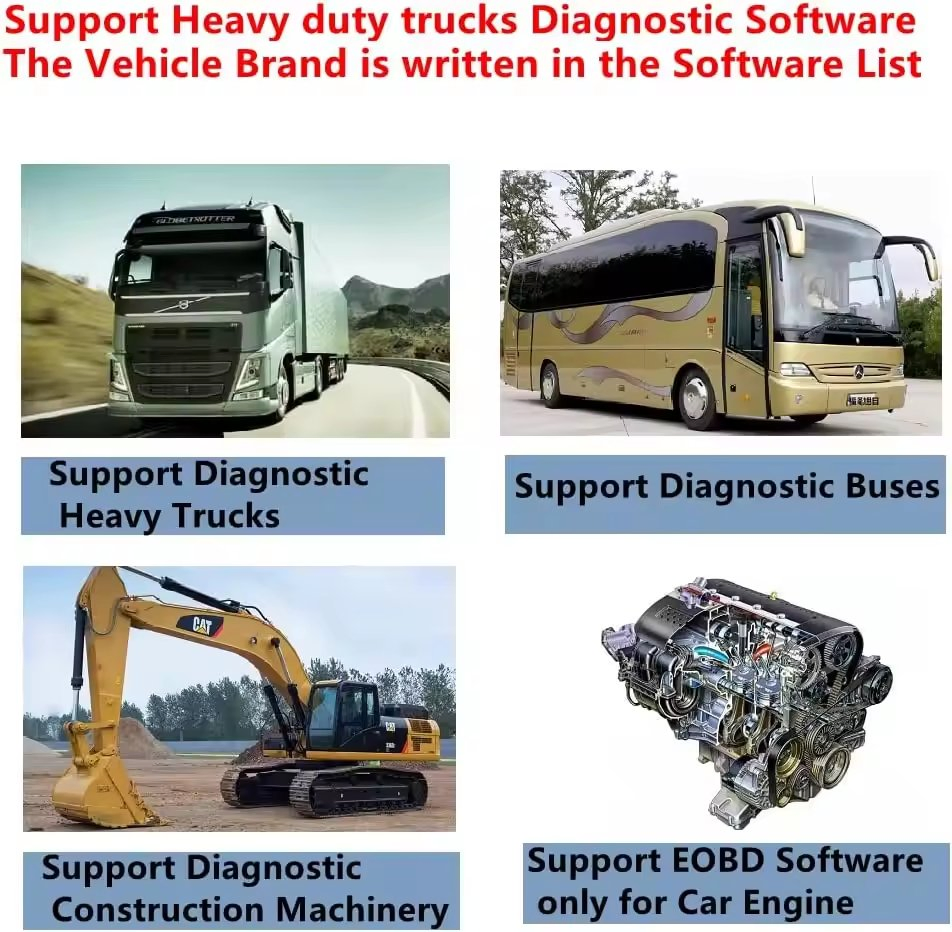 Launch X431 V+ Smartlink HD Commercial Vehicle Diagnostic Tool with All System Diagnostic for 12/24V Heavy Duty Trucks