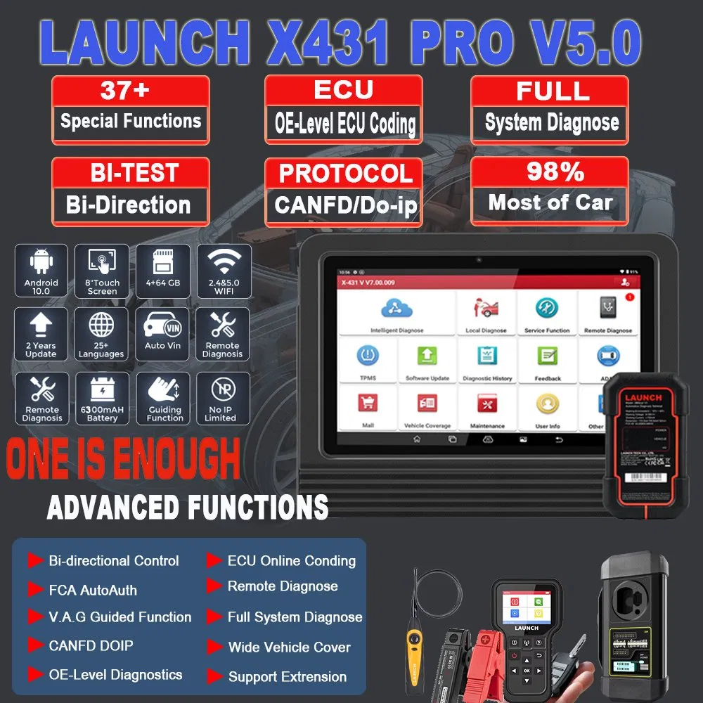 Launch X431 PRO V5.0 Bidirectional Control Diagnostic Scanner
