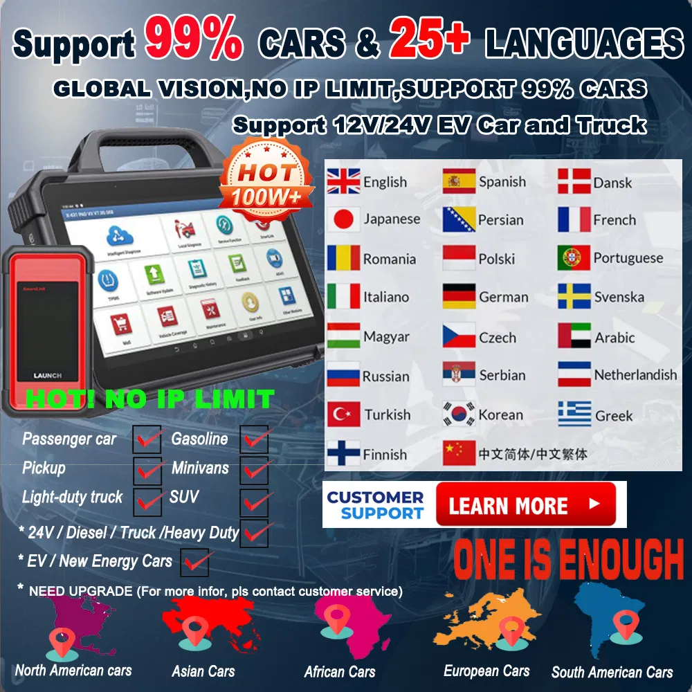 Support 99% Car 150+ Brands