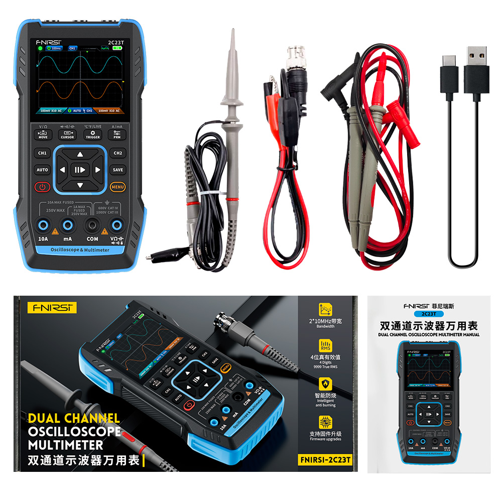 Automotive Oscilloscope Smart Multimeter Portable Digital Oscilloscope