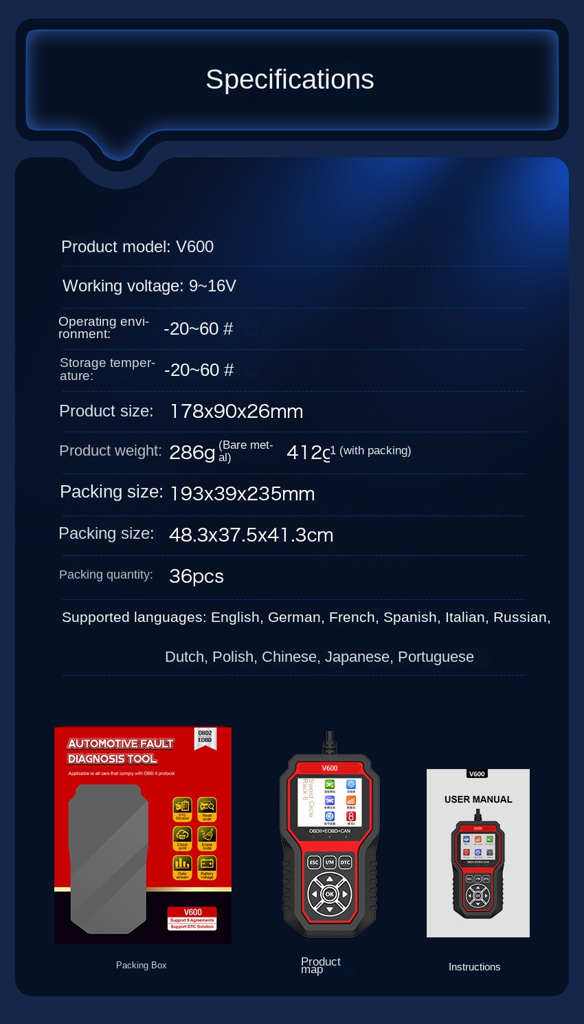OBD2 Scanner, OBD2 Scanner Diagnostic Tool - Scanner OBD2 to Read & Clear Check Engine Light