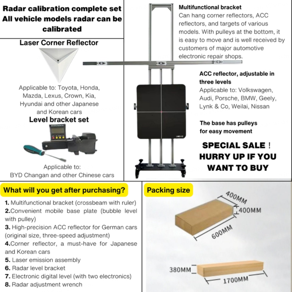 ACC Calibration Board NIO Calibration radar Fault ADAS Calibration Tool